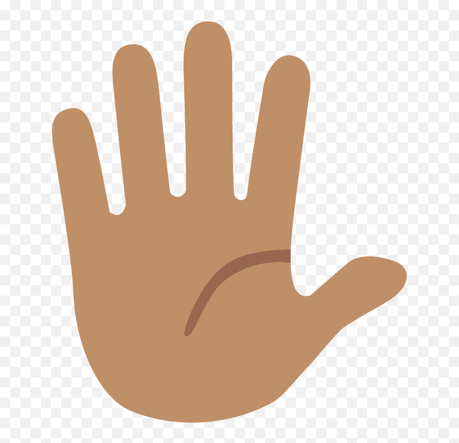 Hand With Fingers Splayed Emoji Clipart Free Download - Open Hand Emoji Android,Fingers Clipart