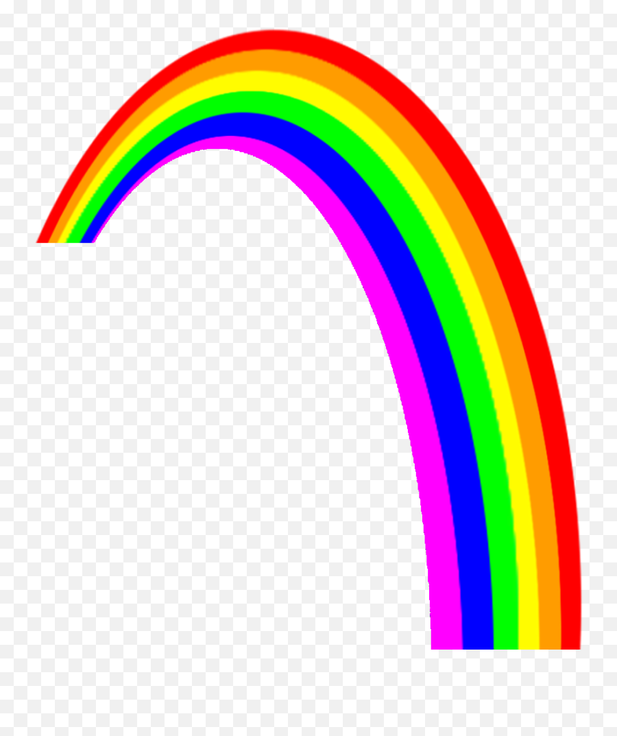 Rainbow Clip Art Clipart - Transparent Background Rainbow Transparent Rainbow Icon Png Emoji,Rainbow Clipart