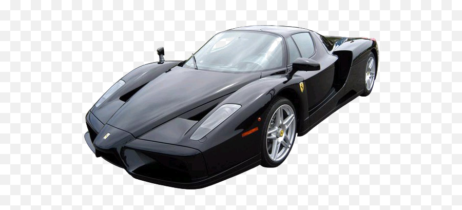Black Ferrari Car Side View Png - Carbon Fibers Emoji,Car Side Png