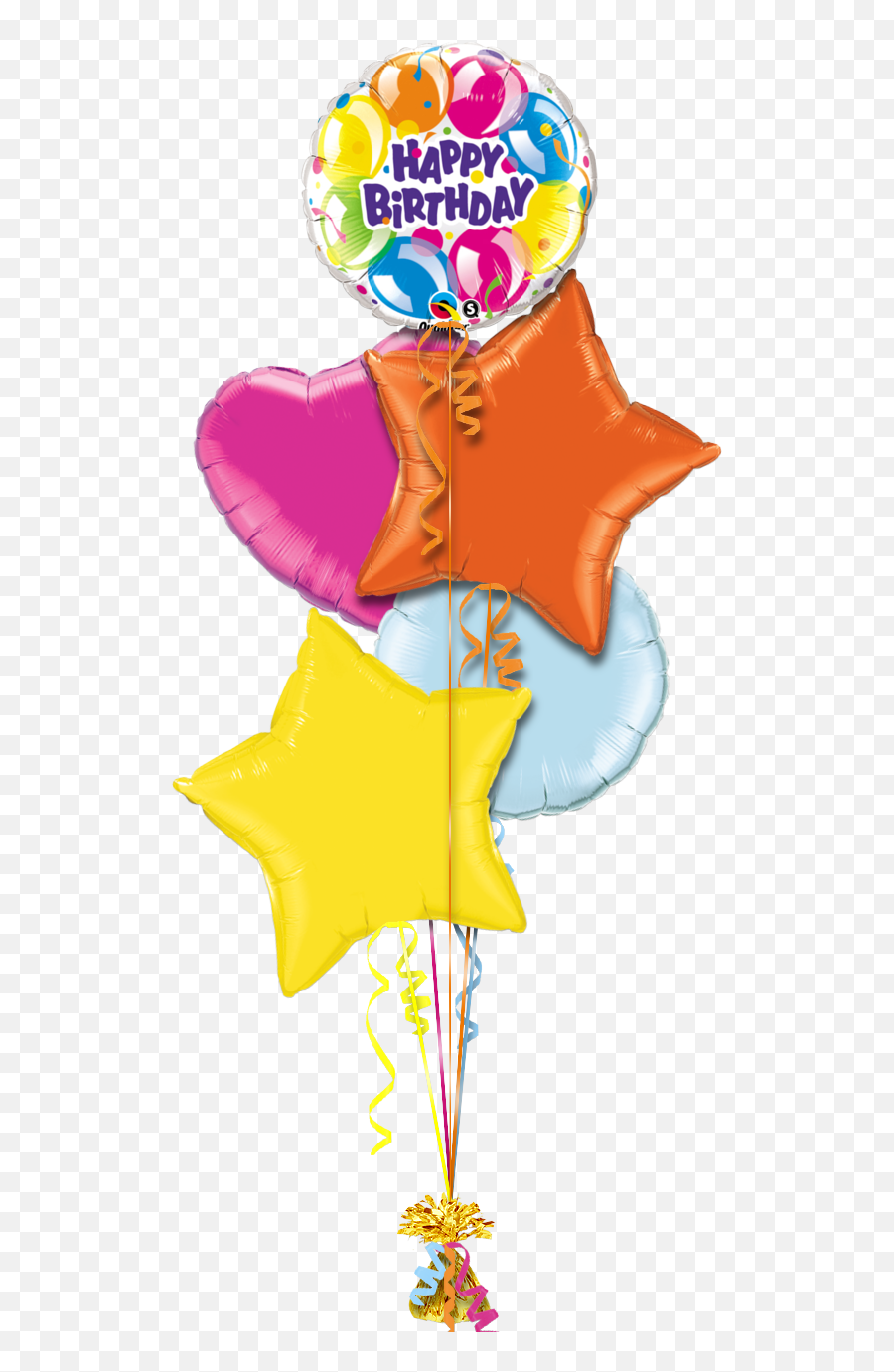 Sparkling Birthday Birthday Balloon - Balloon Transparent Party Supply Emoji,Happy Birthday Balloons Clipart