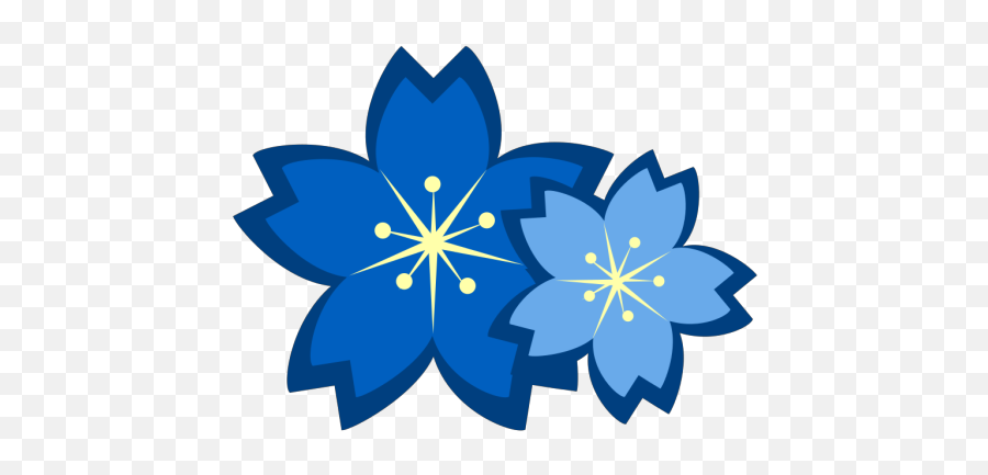 Blue Flowers Png Svg Clip Art For Web Emoji,Blue Flowers Png