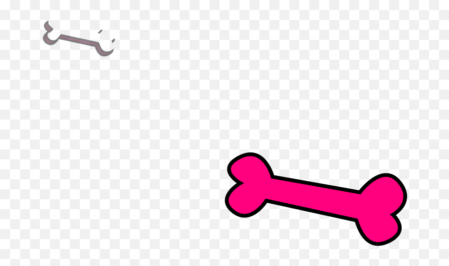 Pink Dog Bone Svg Clipart - Dot Emoji,Dog Bone Clipart