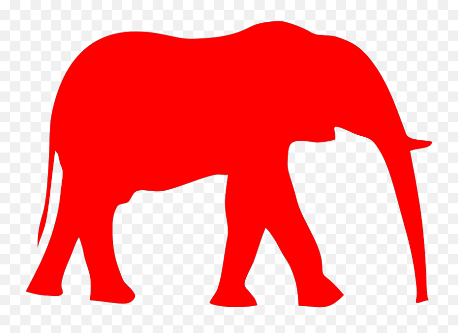 Download Preppy Elephant Cliparts - Black And White Elephant Transparent Red Elephant Png Emoji,Elephant Clipart Black And White