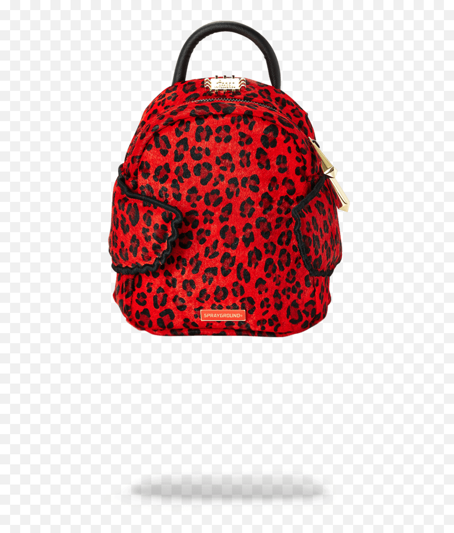 Sprayground Backpack Red Leopard Angel Pony Hair - Sprayground Emoji,Nba Youngboy Logo