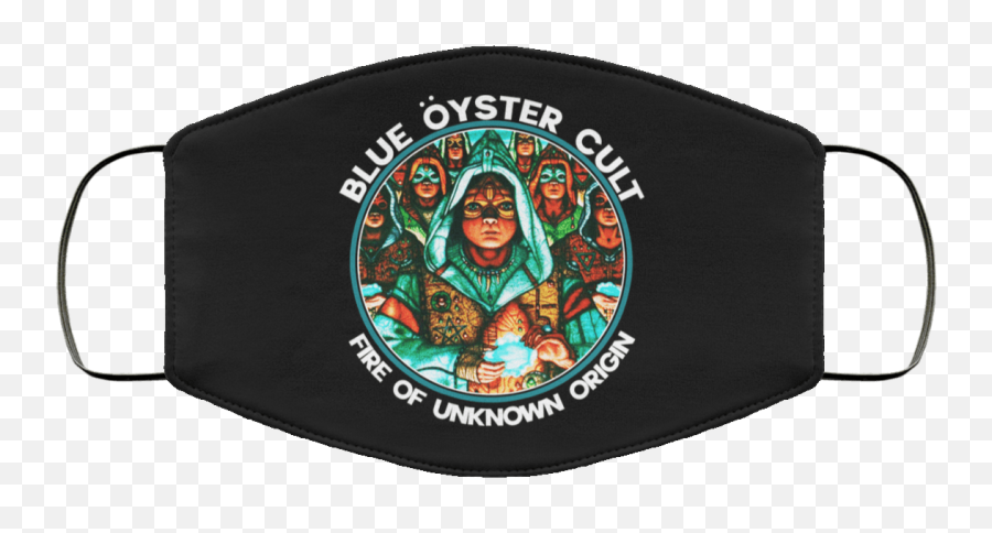 Unknown Origin Face Mask - Moody Blues Face Mask Emoji,Blue Oyster Cult Logo