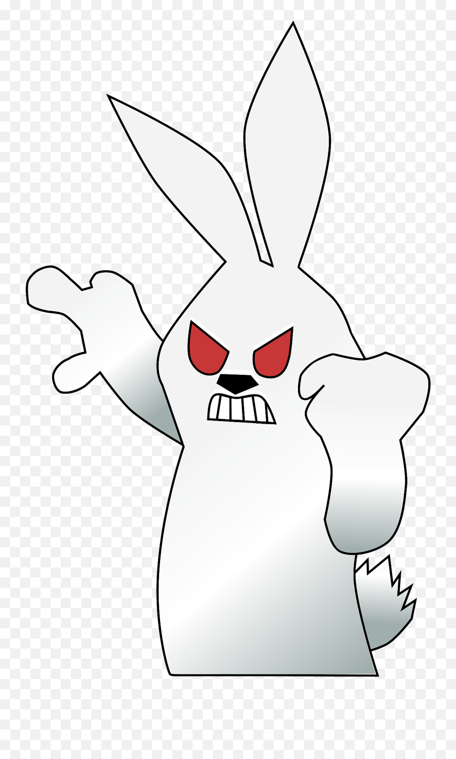Mad Rabbit Clipart Free Download Transparent Png Creazilla - Rabbit Emoji,Mad Clipart
