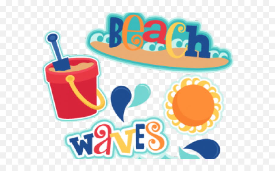 Happy Birthday Clipart Beach - For Party Emoji,Birthday Clipart