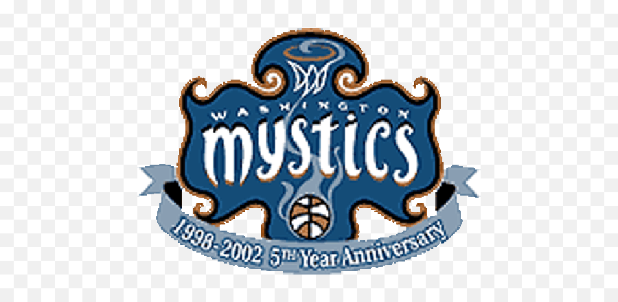 Washington Mystics 2002 Anniversary Logo Transfers For Dress - Washington Mystics Emoji,Wnba Logo