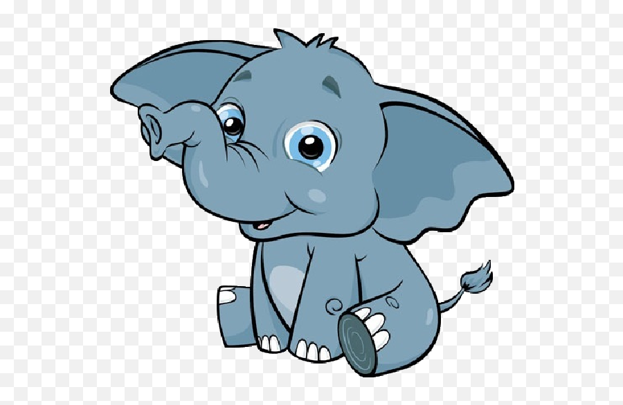 Baby Elephant Png - Elephant Cute Animal Clipart Emoji,Animals Clipart