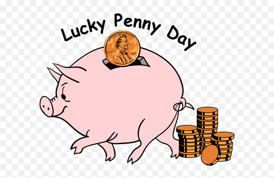 Lucky Pennies - Celebrate Lucky Penny Day Emoji,Penny Clipart