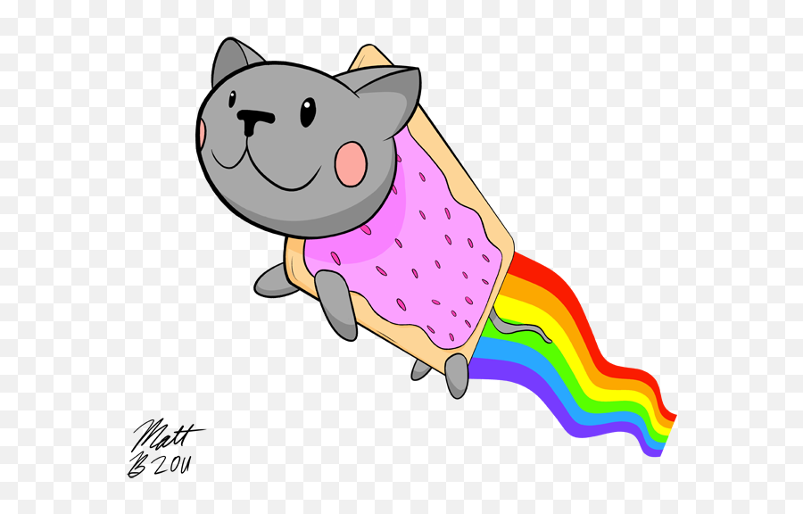 Download Hd Nyan Cat Face Png Download - Cartoon Nyan Cat Emoji,Nyan Cat Png