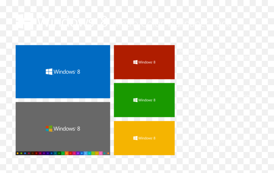 Windows 8 Metro Color Wallpaper Pack U2022 Windowswiki - Metro Color Emoji,Logo Colors