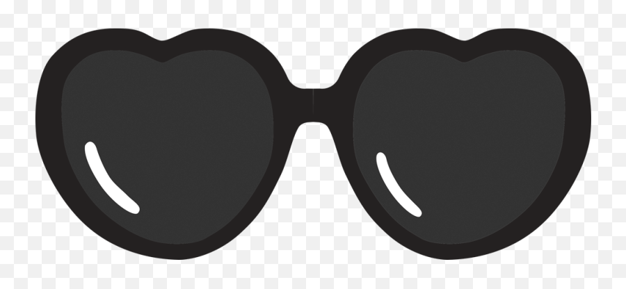 Sunglasses Clipart Heart Shaped - Sunglasses Transparent Background Gif Emoji,Sunglasses Clipart