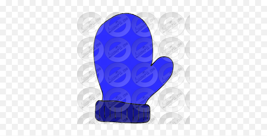 Blue Mitten Picture For Classroom - Fist Emoji,Mitten Clipart