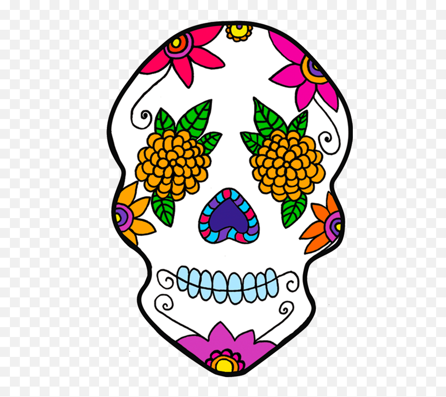 Mexico Day Of The Dead Calavera Sugar Skulls Dia De Los - Clipart Día De Muertos Gif Emoji,Sugar Skull Clipart