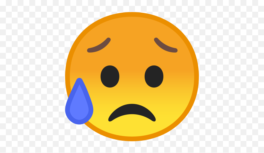 Sad But Relieved Face Emoji - Emoji Triste,Sad Cowboy Emoji Png