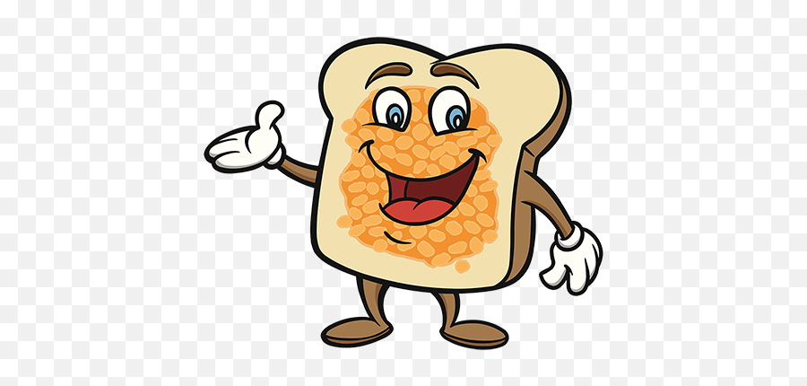 Beans On Toast Clipart 2 By Brian - Happy Emoji,Toast Clipart
