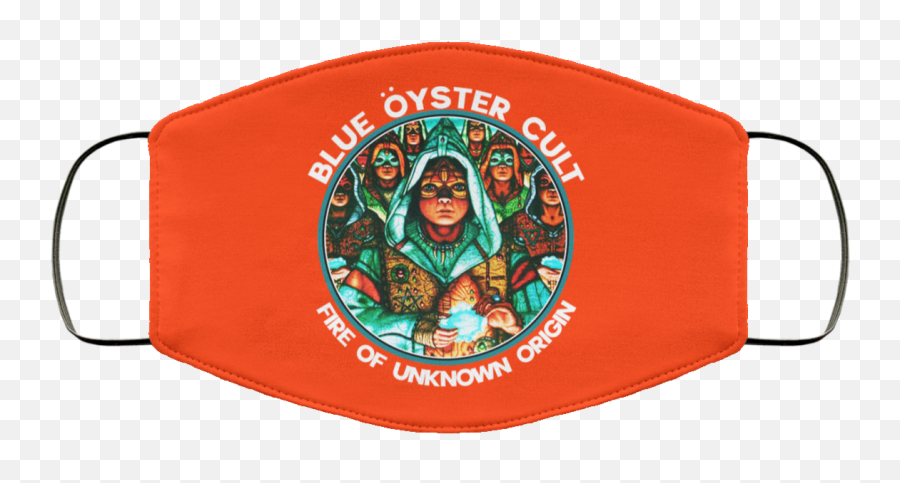 Unknown Origin Face Mask - Blue Oyster Cult The T Shirt Emoji,Blue Oyster Cult Logo