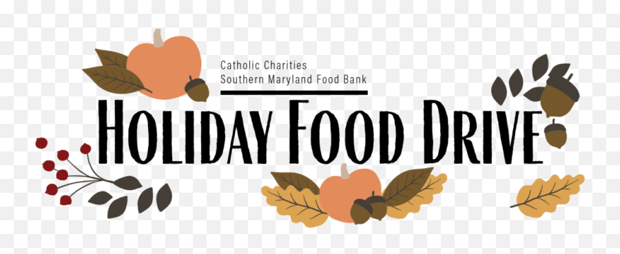 Online Holiday Food Drive Southern Maryland Food Bank - Holiday Food Drive Banner Emoji,Food Drive Clipart