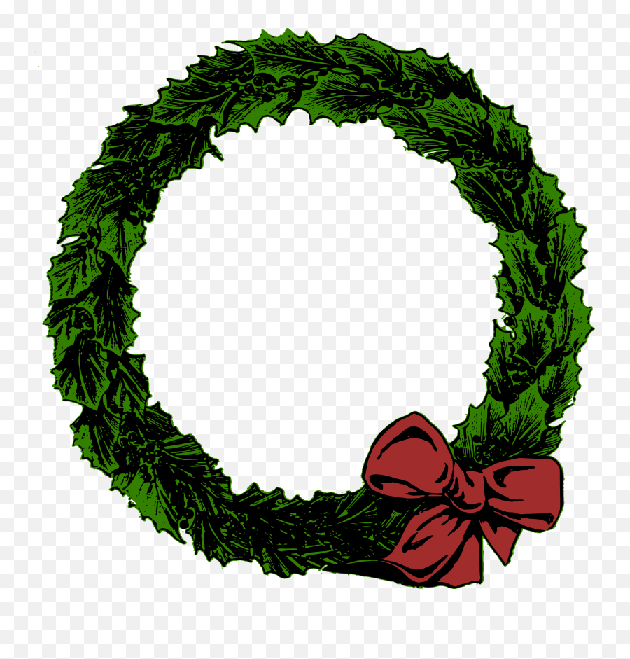 Christmas Wreath Clipart Png Image With - Vector Christmas Wreath Png Emoji,Wreath Clipart