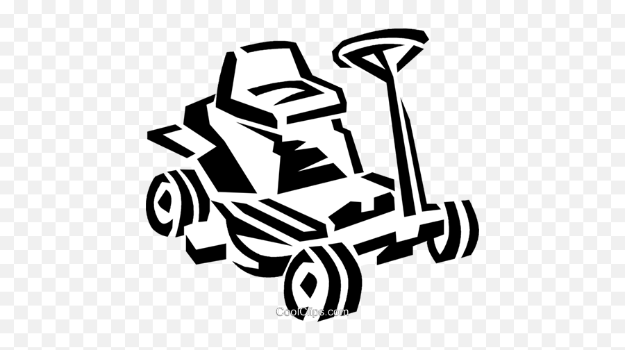 Riding Lawnmower Royalty Free Vector Clip Art Illustration - Lawn Mower Emoji,Lawnmower Clipart