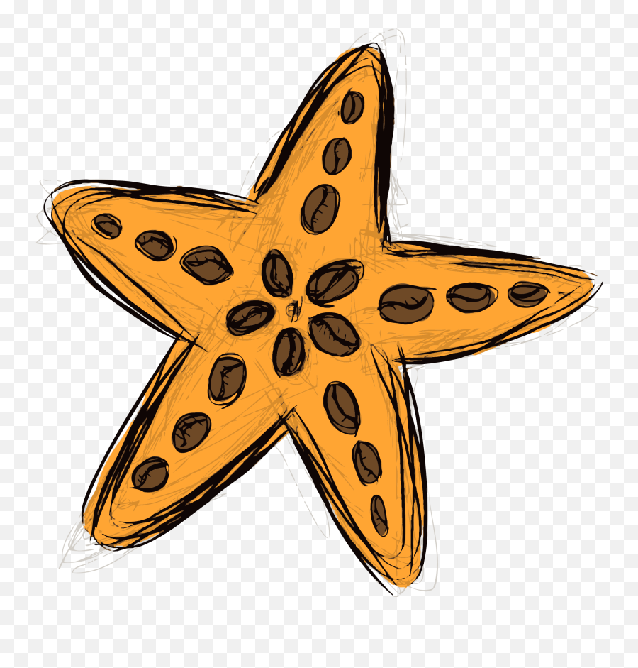 Starfish Clipart - Clip Art Star Fish Emoji,Starfish Clipart