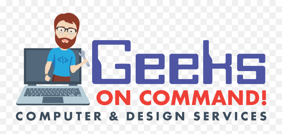 Geeks On Computer Repair - Language Emoji,Computer Repair Logo