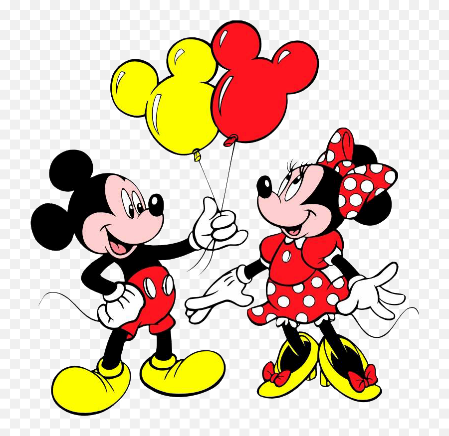 Mickey Snowflake Clipart - Minnie Mouse Y Mickey Mouse Png Mickey And Minnie Cartoon Emoji,Mickey And Minnie Clipart
