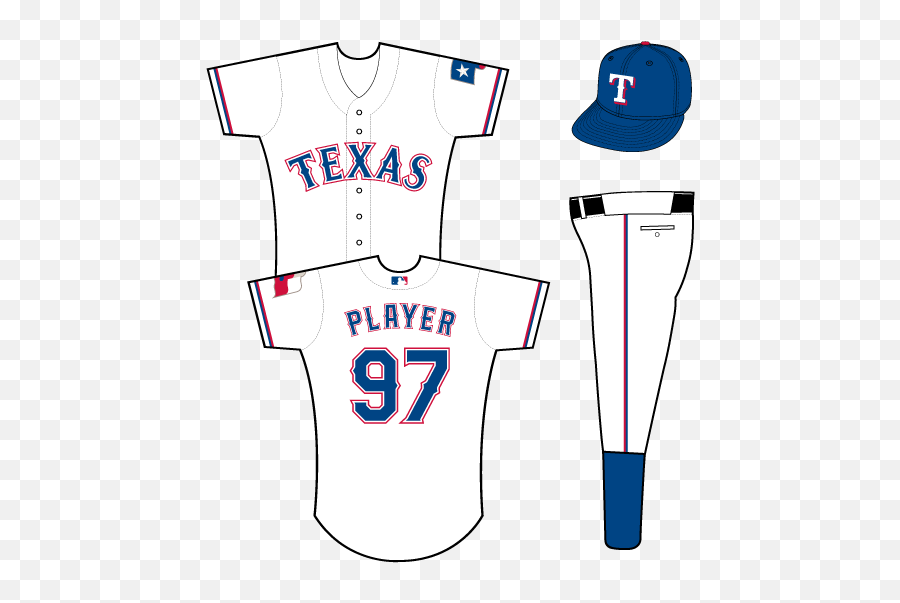 Texas Rangers Home Uniform - American League Al Chris Texas Rangers White Uniforms Pants Emoji,Texas Rangers Logo