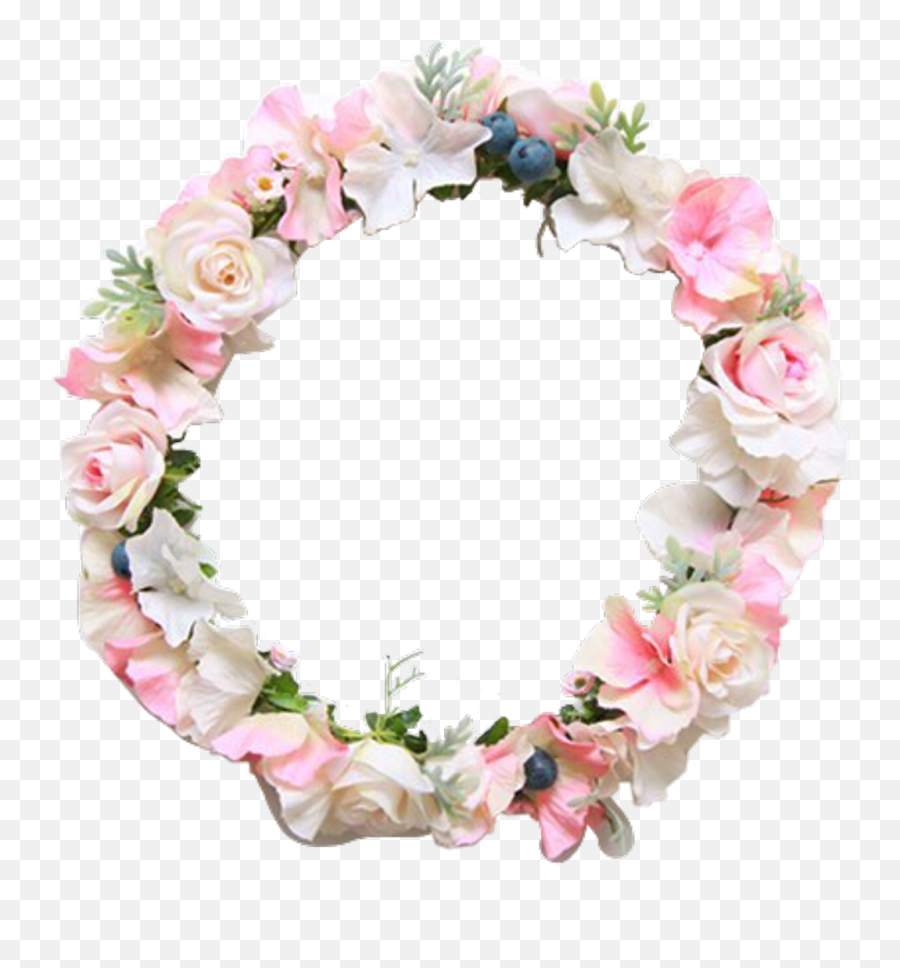 Flower Flowers Flowercrown Pink Cute Aesthetic - Pink Emoji,Pink Flowers Transparent