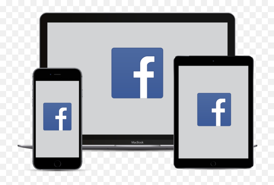 Facebook Logos On Smartphone Tablet And Laptop - Facebook Emoji,Facebook Logos Png