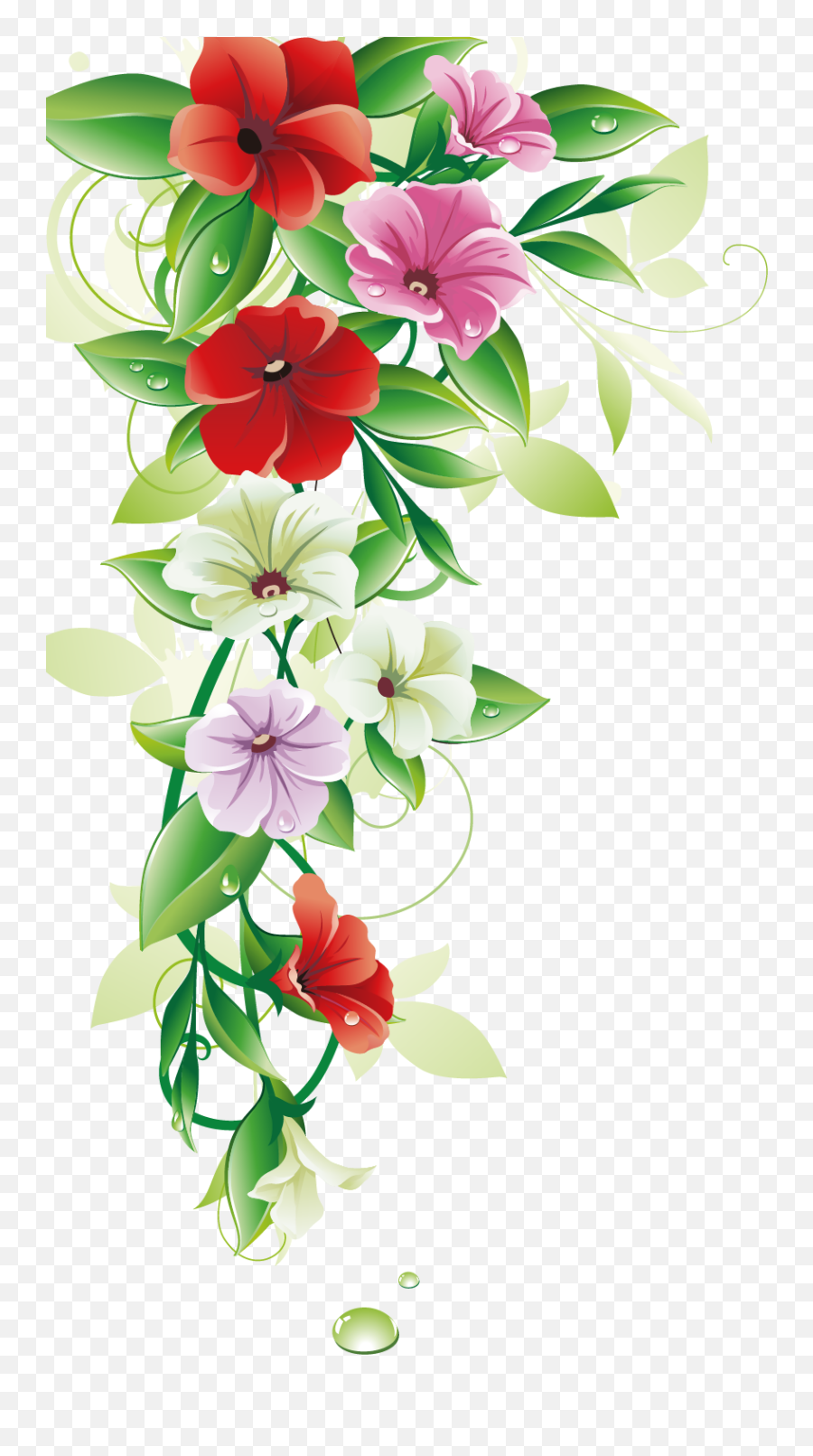 Flower Clip Art - Flower Border Designs Png Emoji,Flower Border Clipart