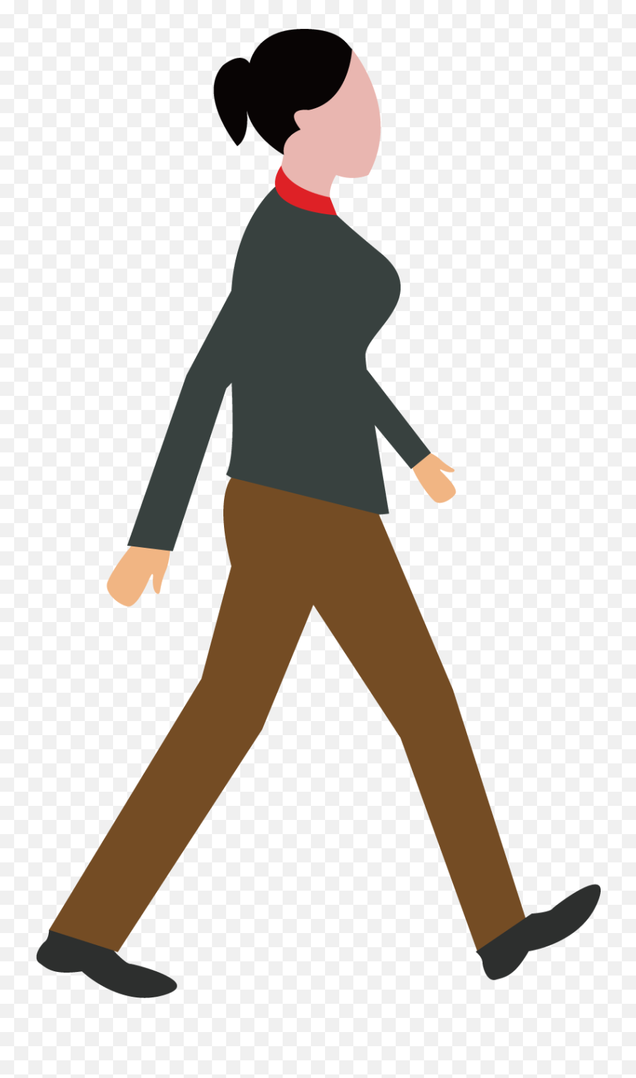 Woman Walking Cartoon Png Clipart - Walk Png Emoji,Walking Clipart