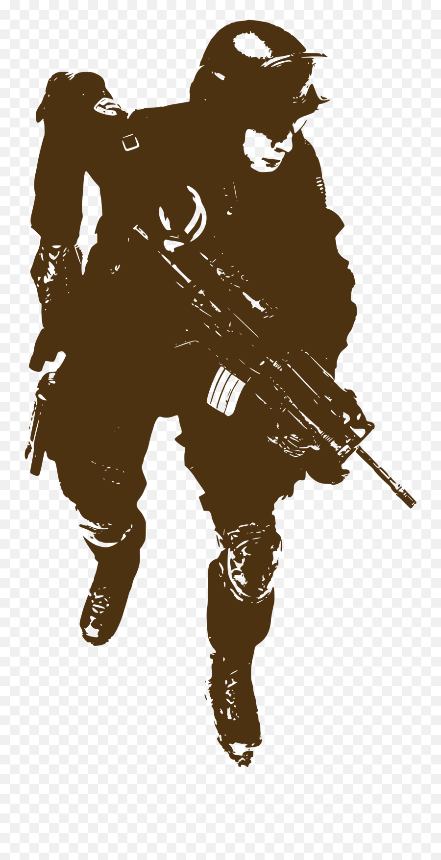 Soldier Sticker Military Decal - Brown Line Soldier Png Emoji,Call Of Duty Soldier Png