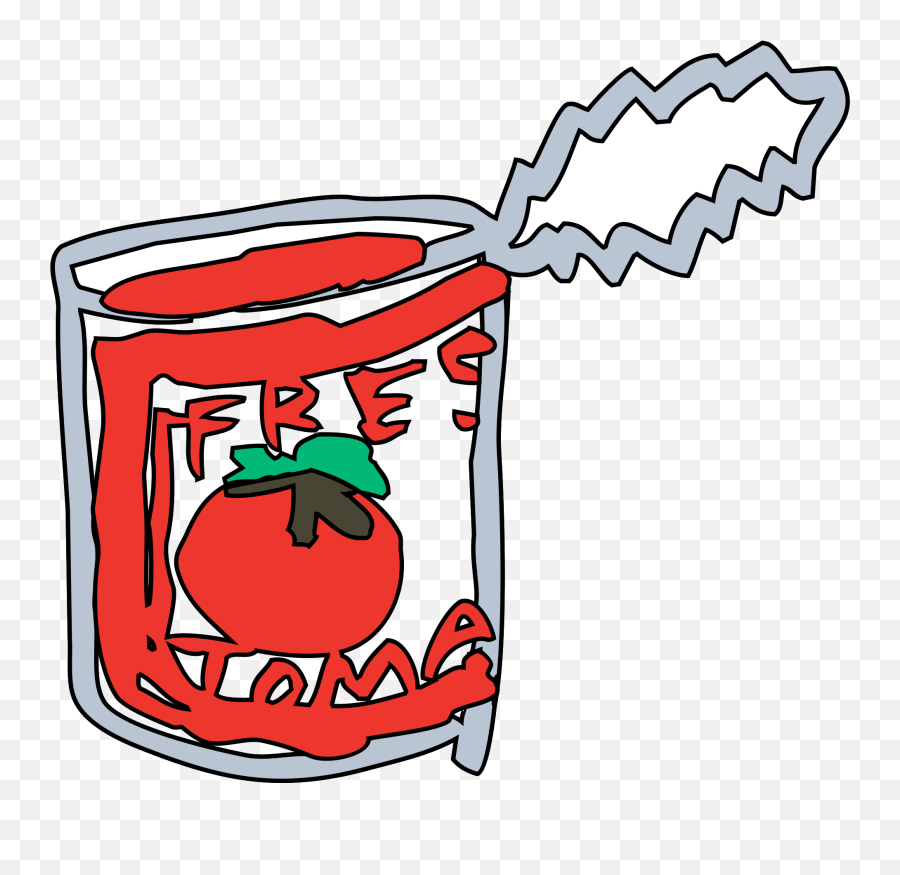 Big Image - Chopped Tomatoes Tin Clipart Emoji,Can Clipart