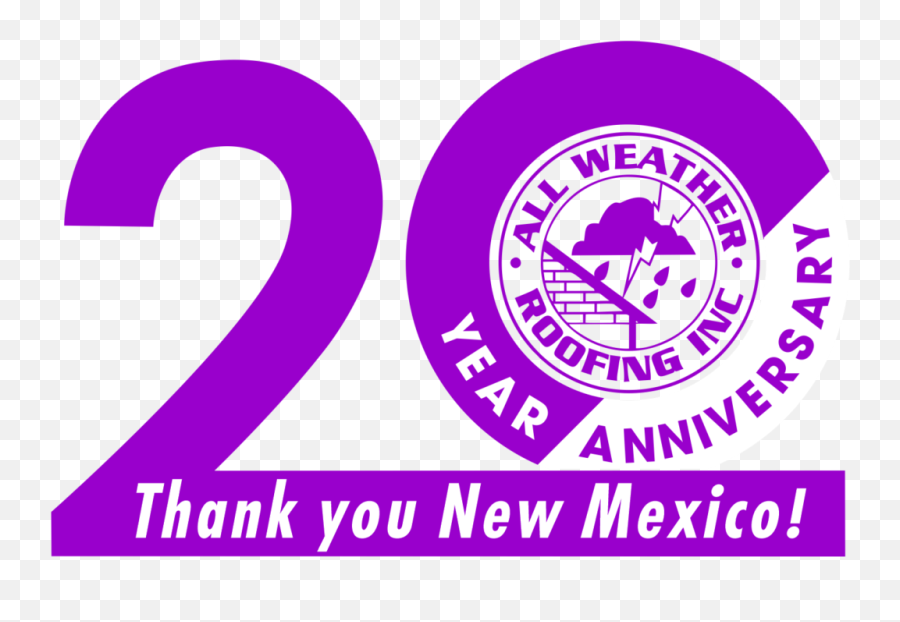 All Weather Roofing Inc U2013 Roofing Contractor Albuquerque Nm Emoji,20 Year Anniversary Logo