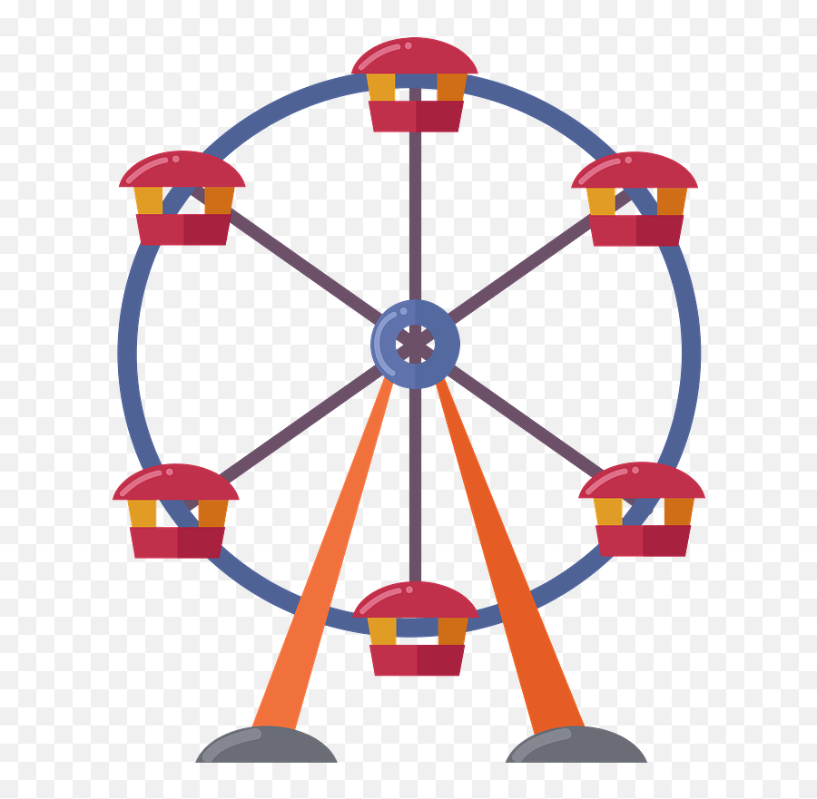 Ferris Wheel Clipart Free Download Transparent Png Creazilla - Dot Emoji,Ferris Wheel Clipart