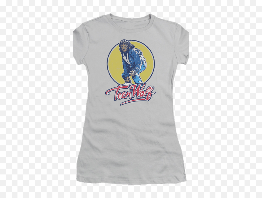 Ladies Van Surfing Teen Wolf Shirt T - Shirt Teehuntercom Emoji,Star Wolf Logo
