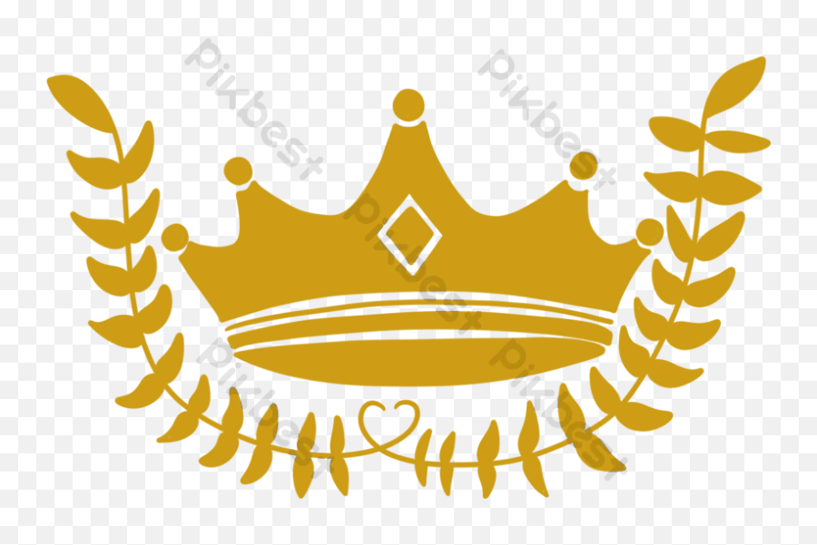 Gold Frosted Crown Logo - Decorative Emoji,Crown Logo