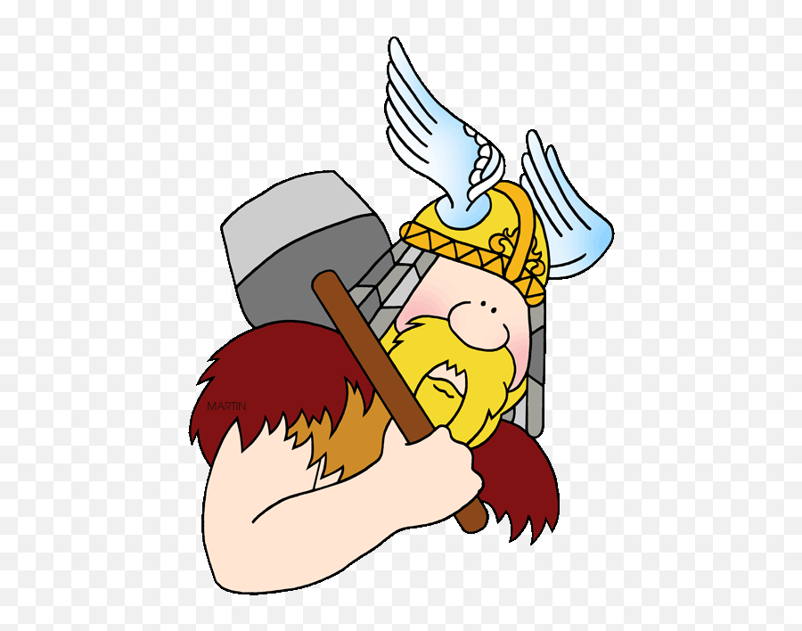 Vikings Clipart - Viking Thor For Kids Emoji,Viking Clipart