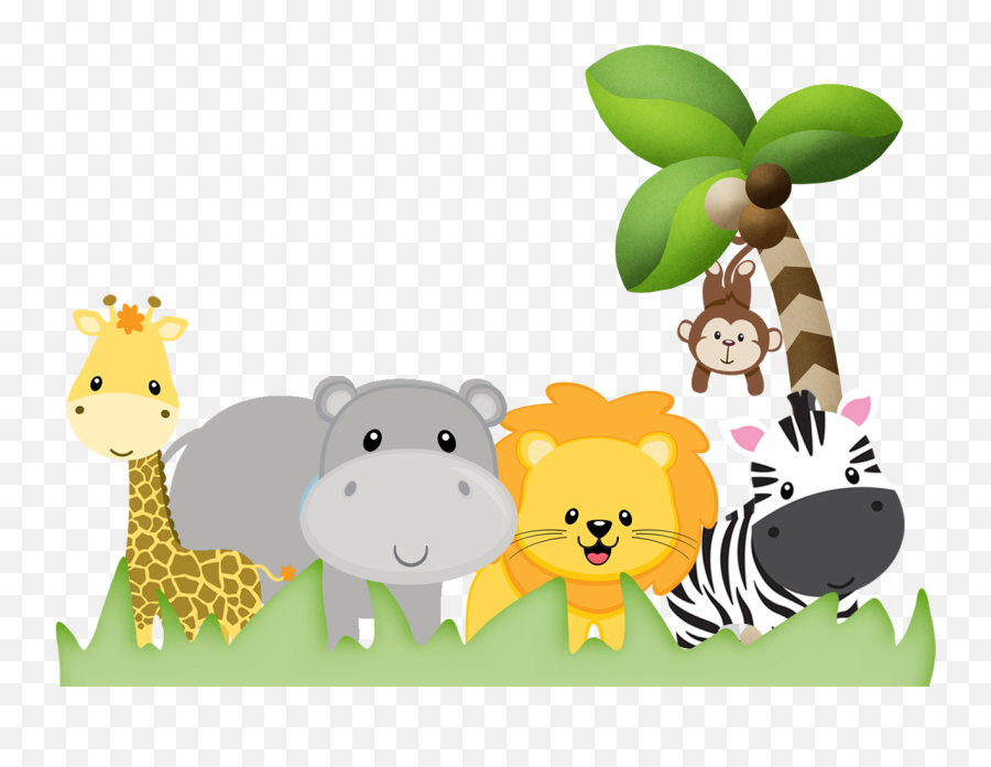 Baby Safari Animals Png - Novocomtop Safari Png Emoji,Jungle Animals Clipart