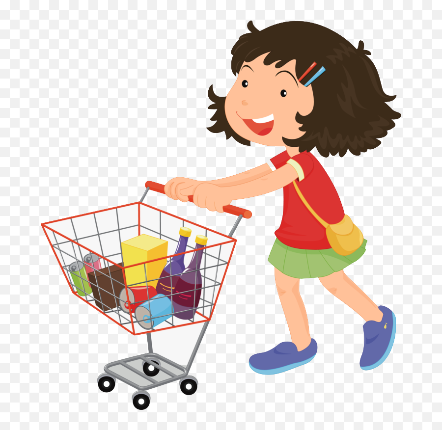 Household Chores - Do The Shopping Cartoon Emoji,Chores Clipart