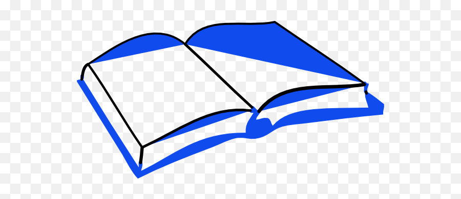 Blue Open Book Clip Art At Clker - Book Clipart Blue Open Emoji,Open Book Clipart