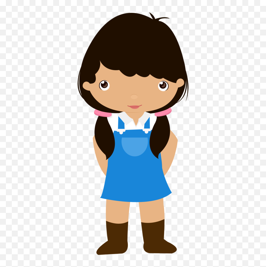 Little Farm Girl Clipart - Granjeros En Animados Para Chicas Emoji,Farm Clipart
