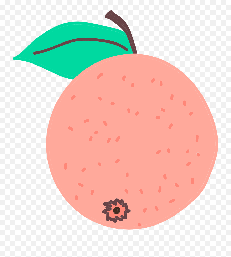 Pink Fruit Clipart - Dot Emoji,Fruit Clipart