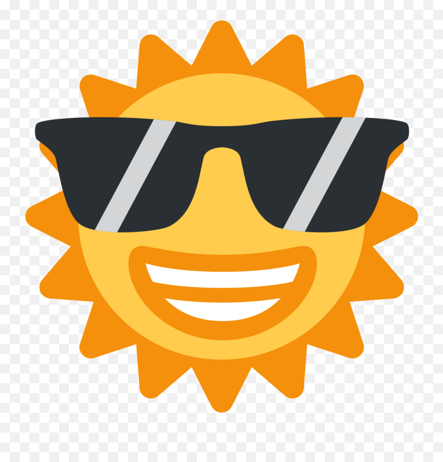 Sunglasses Emoji Clipart Discord - Sun Emoji Discord,Discord Png