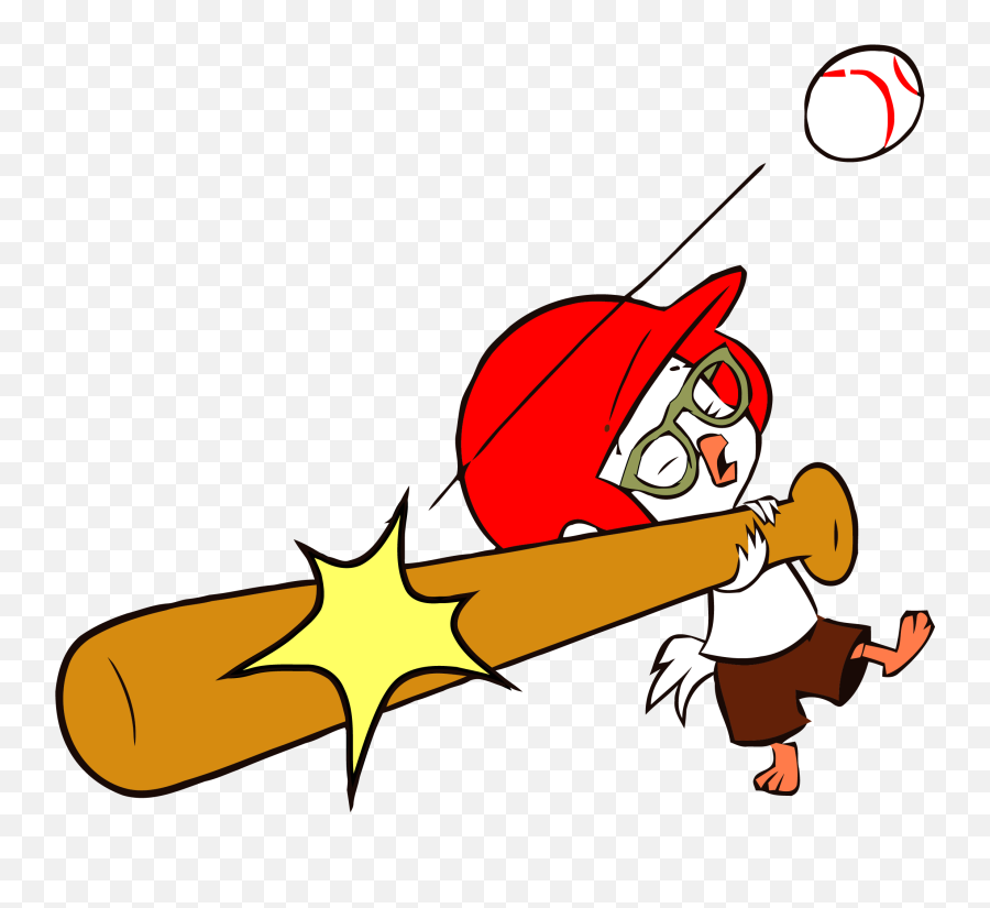 Download Hd Chicken Little Baseball Clipart Png - Chicken Chicken Little Baseball Clipart Emoji,Drumsticks Clipart