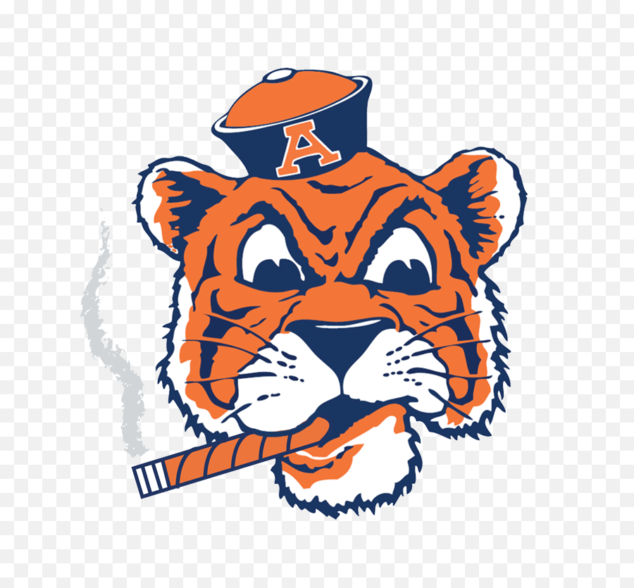 Auburn Tiger Clipart Auburn University Auburn Tigers - Logo Auburn Tigers Mascot Emoji,Tiger Face Clipart