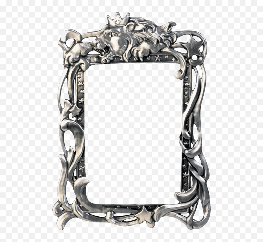 Picture Frame Metal Silver Png Clipart - Picture Frame Emoji,Silver Frame Png