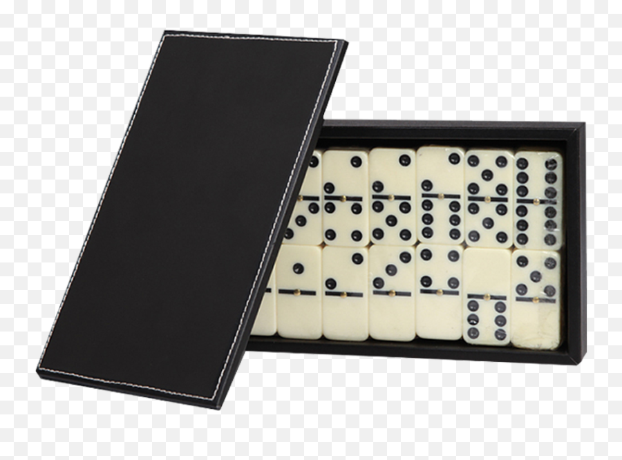 Download Domino Set In Leather Box Emoji,Dominoes Png